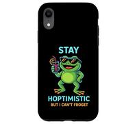 Restez hoptimiste mais Je ne Peux Pas froget - Amoureux des Grenouilles Coque pour iPhone XR