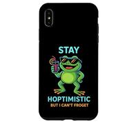 Restez hoptimiste mais Je ne Peux Pas froget - Amoureux des Grenouilles Coque pour iPhone XS Max
