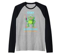 Restez hoptimiste mais Je ne Peux Pas froget - Amoureux des Grenouilles Manche Raglan