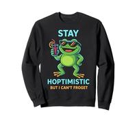 Restez hoptimiste mais Je ne Peux Pas froget - Amoureux des Grenouilles Sweatshirt