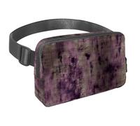 Restez mains libres et tendance avec notre sac banane de voyage, le sac à bandoulière essentiel pour la course, la marche, la randonnée et le cyclisme, motif vintage chiné violet, Multicolore #06,