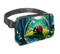 Restez mains libres lors de vos aventures, sac banane de voyage pour homme et femme, sac à bandoulière idéal pour la course à pied et le cyclisme, boule de cristal coccinelle, Multicolore #08,