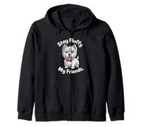 Restez Moelleux, Mes Amis | Funny West Highland White Terrier Sweat à Capuche