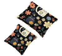 Restez organisé : 2 pochettes en éclats d'obus mignons en forme de chaton-1528 - Votre trousse de maquillage incontournable, multicolore, A：7.1x5.8in/18x14.8cm，B:4.7x4.5in/12x11.5cm