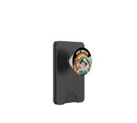 Restez Positif, Dessin animé Amusant en Forme de Requin Arc-en-Ciel PopSockets PopWallet pour MagSafe