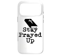 Restez prié | Bible Noire Simple Coque pour iPhone 17 Pro Max