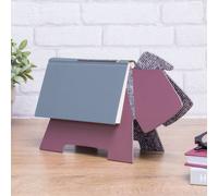 Restez ! Repose-livre pour chien Support de livre violet