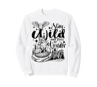 Restez Sauvage et Plein de Merveilles Brave Aventure en Sweatshirt