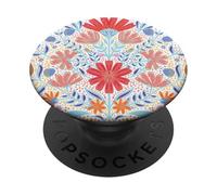 Restez sauvage, Flower Child - grandir à travers ce que vous PopSockets PopGrip Adhésif