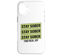 Restez Sobre sans Boire Trouvez la Vraie Joie Coque pour iPhone 16 Plus