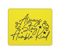 Restez Toujours Humble Et Bienveillante Abeille Tapis De Souris Gaming Bords Cousus Mousepad Portable Mouse Pad pour Bureau Travail Maison 25X30Cm
