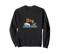 Restez, Votre Histoire n'est Pas terminée, Source d'inspiration pour Les Amateurs de Livres Sweatshirt, Unisexe pour Adultes, Noir, XXL