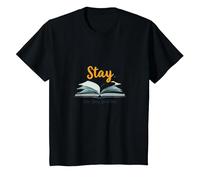 Restez, Votre Histoire n'est Pas terminée, Source d'inspiration pour Les Amateurs de Livres T-Shirt, Enfant, Noir, 10 Ans