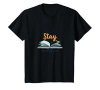 Restez, Votre Histoire n'est Pas terminée, Source d'inspiration pour Les Amateurs de Livres T-Shirt, Enfant, Noir, 8 Ans