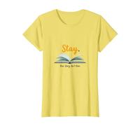 Restez, Votre Histoire n'est Pas terminée, Source d'inspiration pour Les Amateurs de Livres T-Shirt, Femme, Citron, L