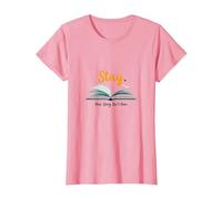 Restez, Votre Histoire n'est Pas terminée, Source d'inspiration pour Les Amateurs de Livres T-Shirt, Femme, Rose, L
