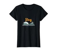 Restez, Votre Histoire n'est Pas terminée, Source d'inspiration pour Les Amateurs de Livres T-Shirt, Femme, Noir, XXL