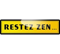 restez zen (10x2.5cm) - Autocollant/Sticker