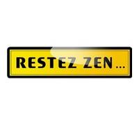 restez zen (10x2.5cm) - Sticker/autocollant G