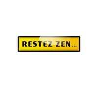 Restez Zen (20x5cm) - Sticker/Autocollant