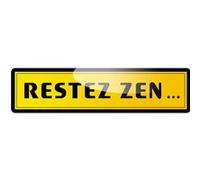 restez zen (29x7.2cm) - Sticker/autocollant G