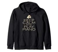 Restez Zen et Jouez du Piano en Harmonie Sweat à Capuche