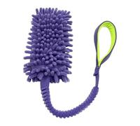 RestfulLux Dog Rope Toy Durable Plush Tug Toy for Large Dogs | Premium polyester fabric features tear-proof handles, designed for tug-of-war games to improve dental health during Violet
