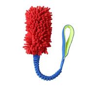 RestfulLux Dog Rope Toy Durable Plush Tug Toy for Large Dogs | Premium polyester fabric features tear-proof handles, designed for tug-of-war games to improve dental health during Rouge