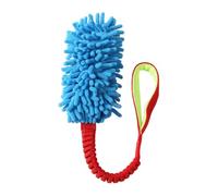 RestfulLux Dog Rope Toy Durable Plush Tug Toy for Large Dogs | Premium polyester fabric features tear-proof handles, designed for tug-of-war games to improve dental health during Bleu