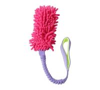 RestfulLux Dog Rope Toy Durable Plush Tug Toy for Large Dogs | Premium polyester fabric features tear-proof handles, designed for tug-of-war games to improve dental health during Rose