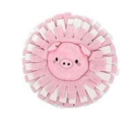 RestfulLux Tapis à renifler pour chien, jouet interactif couineur, puzzle | Matériau en peluche douce, papier froissé, tapis de recherche pour chiens et chats, jeu portable rose