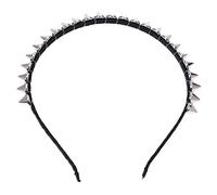 Restikiant Argent Metal Goujon Rivet Clou Bandeau Bande de cheveux Aliceband Punk fille