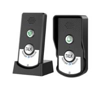 Restikiant Interphone sans fil à longue distance 2,4 G pour porte audio bidirectionnelle, émetteur et récepteur vocal pour appels d'hôpital et d'hôtel (A)