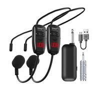 Restikiant Microphone UHF rechargeable avec écouteurs et microphone sans fil pour amplification vocale lors de conférences et d'enseignement
