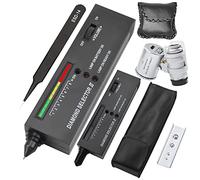 Restikiant Stylo testeur de diamants professionnel avec loupe Mini LED 60X Stylo de test de diamants pour débutants et experts