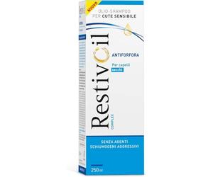 RestivOil Complex Huile anti-pelliculaire - Shampooing pour peaux sensibles et cheveux secs, sans agents moussants et agressifs, 250 ml.