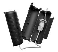 RESTMO Boîte Électrique Étanche IP44 (29x11x7,5cm) lot de 2 - Boîtier Extérieur pour Rallonges, Câbles, Décorations Vacances, Lumières Noël, Outils Électriques (Couleur:Noir)