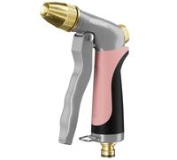 RESTMO Pistolet Arrosage Douchette de Jardin en Métal Haute Pression | Pistolet d'arrosage métal à 7 jets avec débit d'eau réglable convient pour l'arrosage du jardin et le lavage de la voiture