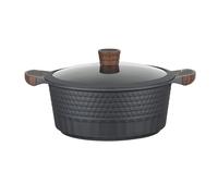 RESTO Faitout 6,6 l, avec couvercle, 28 cm, hauteur = 12,5 cm, anti-adhésif, dans un coffret cadeau, pour tous les types de feux, y compris l'induction, sans PFOA