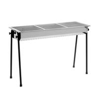 Hendi Barbecue à charbon de bois Resto 150801 – 3-Grill – 1145x380x(H)770 mm