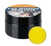 Restoir intérieur de voiture, composé de polissage d'ameublement pour le volant et la console du tableau de bord, solution de réparation de cuir avec une brillance durable, accessoires de détail autom
