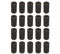 Restokki 20pcs Aquarium Fish Tanks Entor Entor Sponge Filtre Protecteur Cover Remplacement Accessoires pour réservoirs Plus Propres Sponge Noire 1.6x3.2in (Medium Size (big Hole))