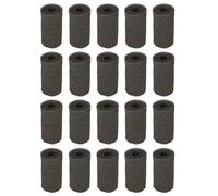 Restokki 20pcs Aquarium Fish Tanks Entor Entor Sponge Filtre Protecteur Cover Remplacement Accessoires pour réservoirs Plus Propres Sponge Noire 1.6x3.2in (Medium Size (Small Hole))