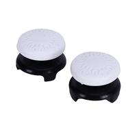 Restokki 2pcs Soft Silicone Thumbstick Cover Cap Cap Joystick Grip pour GamePad Key (Weiß)