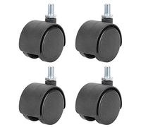 Restokki 4Pcs 1.5in Casters Universal Plastic Wheel 360 Degree Rotation Furniture Caster for Cabinet Chair
