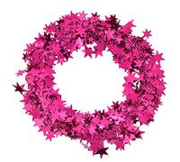 Restokki 7,5 m Small Star Garland Christmas Tree Tree Party Decoration Accessoires pour fabrication de fil coloré (Rose Red)