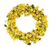 Restokki 7,5 m Small Star Garland Christmas Tree Tree Party Decoration Accessoires pour fabrication de fil coloré (Gold)