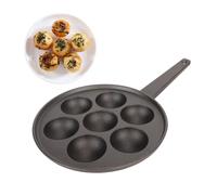 Restokki 7 trous antiadhésive Takoyaki Pan approfondie de la cuisine en fonte agrandie Utilisation