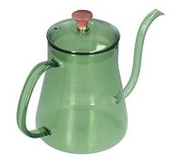 Restokki Bouilloire à café en verre, bouilloire à buse longue de 600ML, pour la cuisine de la maison