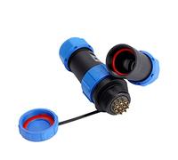 Restokki Câble de connecteur d'aviation étanche SP21 IP68 2 3 4 5 7 9 12 Broches, Professionnel pour Une Utilisation en extérieur (12pin)